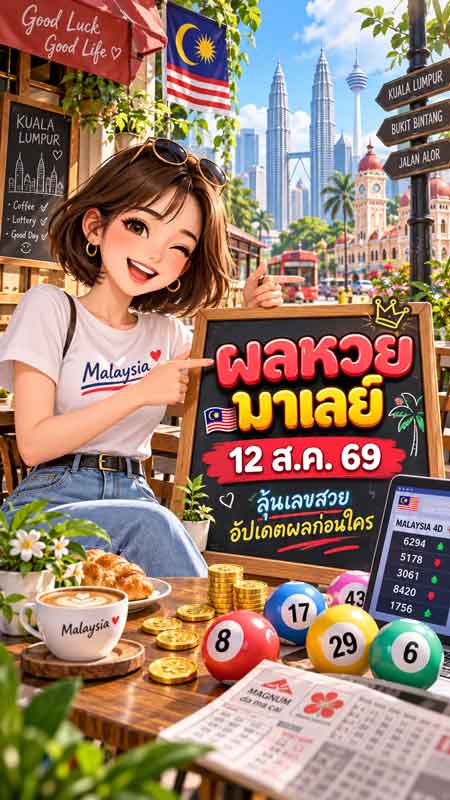 ผลหวยมาเลย์ 12 ส.ค. 69