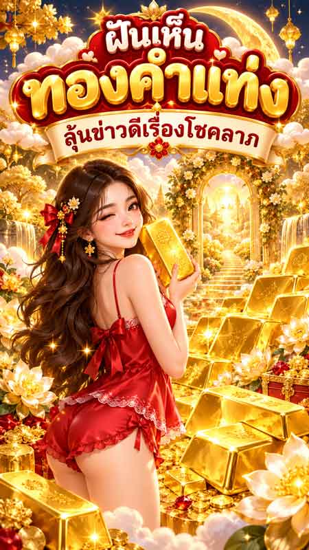ฝันเห็นทองคำแท่ง