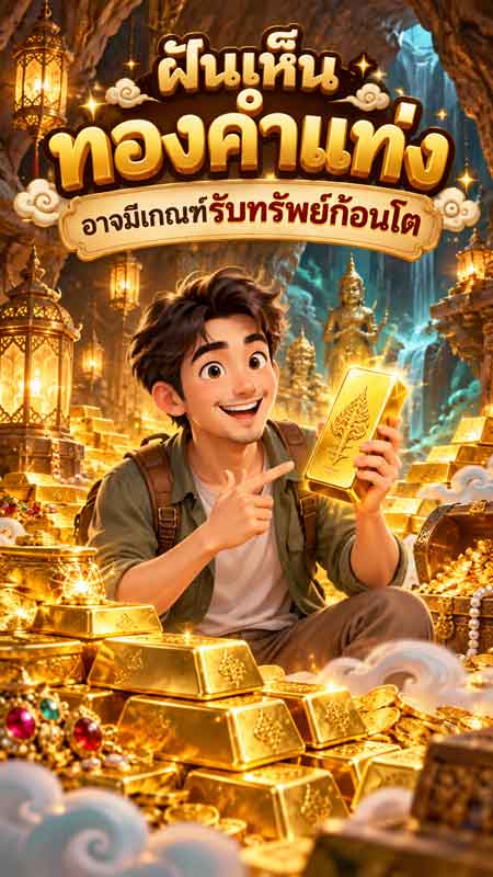 ฝันเห็นทองคำแท่ง