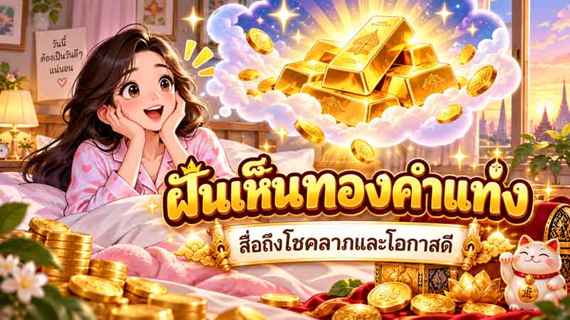 ฝันเห็นทองคำแท่ง