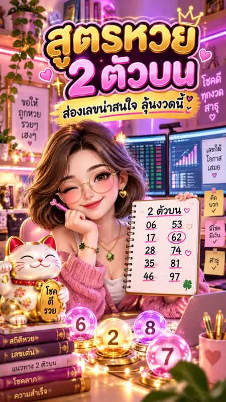 สูตรหวย 2 ตัวบน