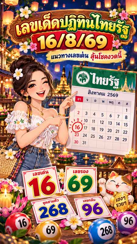 เลขเด็ดปฏิทินไทยรัฐ 16/8/69