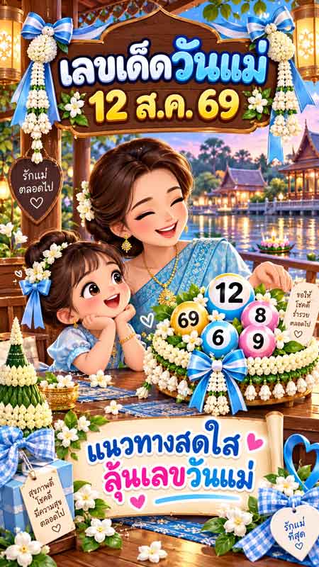 เลขเด็ดวันแม่ 12 ส.ค. 69